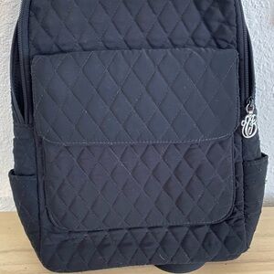 Vera Bradley Black Quilted Backpack